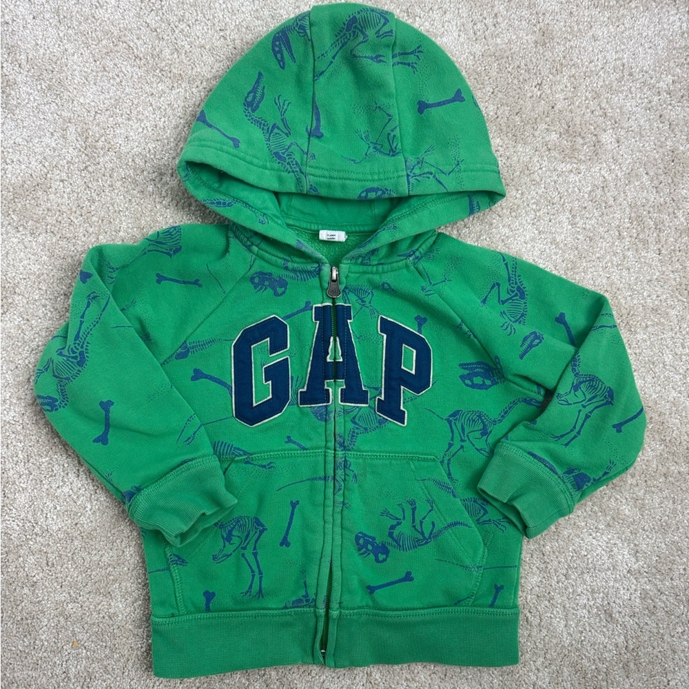 3T GAP Logo Zippered Sweatshirt